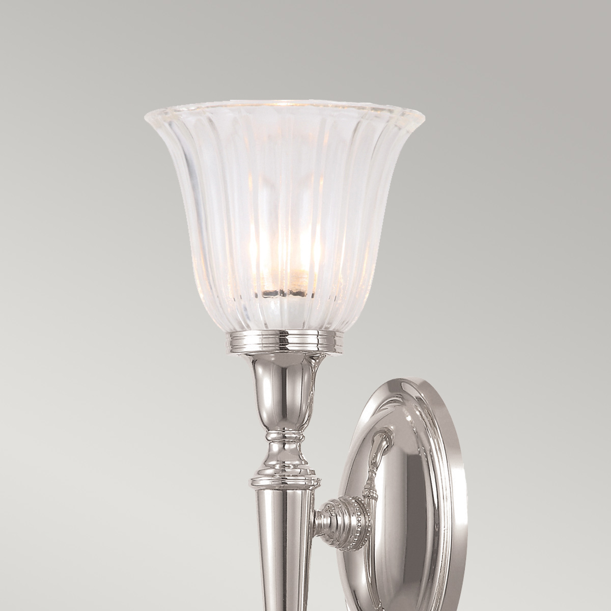 Coombewell French Provincial Wall Light Polished Nickel Coombewell French Provincial Wall Light Polished Nickel — detail view