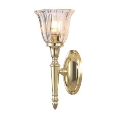 Coombewell Hamptons Wall Light Polished Brass