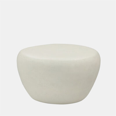 Copperfield Hamptons Round Coffee Table Ivory Microcement