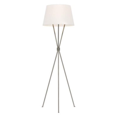 Copperfield Lane Hamptons Tripod Floor Lamp Polished Nickel