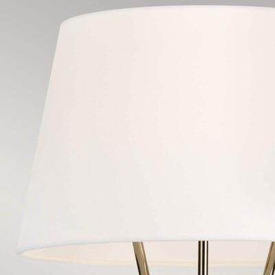 Copperfield Lane Hamptons Tripod Floor Lamp Polished Nickel — detail view