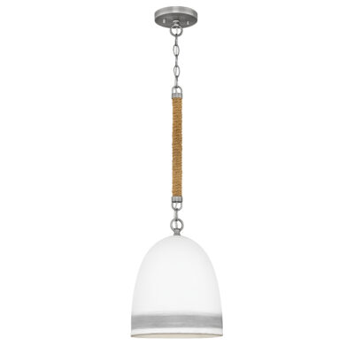 Copperfield Row Hamptons Ceramic Dome Pendant Antique Nickel