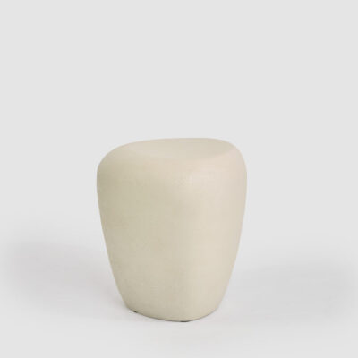 Copperfield Sculptural Outdoor Side Table Ivory