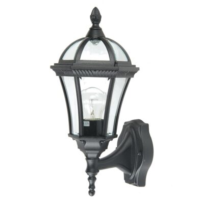 Coppermill Traditional Hexagonal Wall Lantern Black