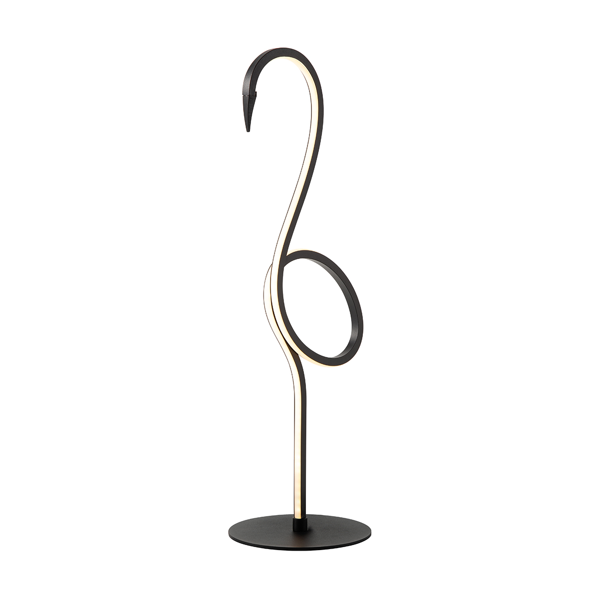 Coral Bay Contemporary Sculptural LED Table Lamp Black