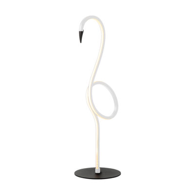 Coral Bay Contemporary Swirl LED Table Lamp White