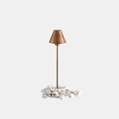 Coriano Coastal Small Bollard Light Antique Copper