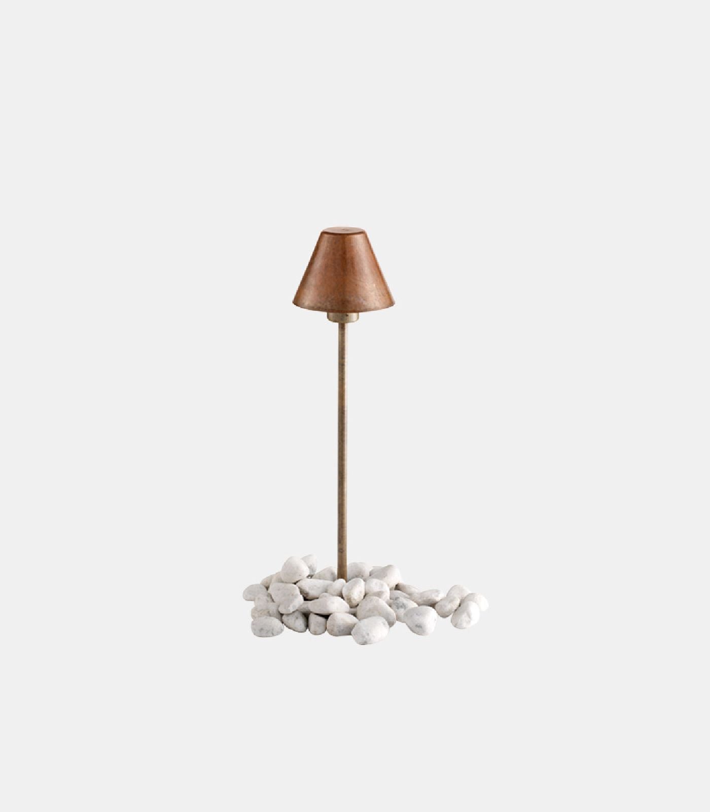 Coriano Coastal Small Bollard Light Antique Copper