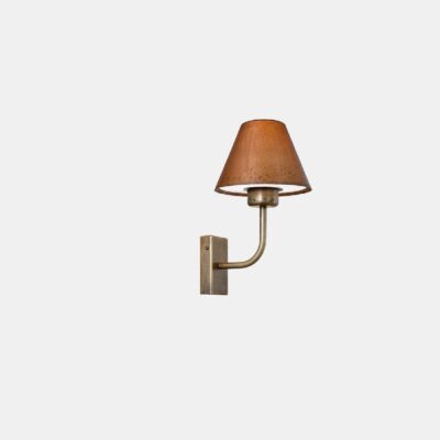 Coriano Scandinavian Outdoor Wall Light Antique Brass and Copper
