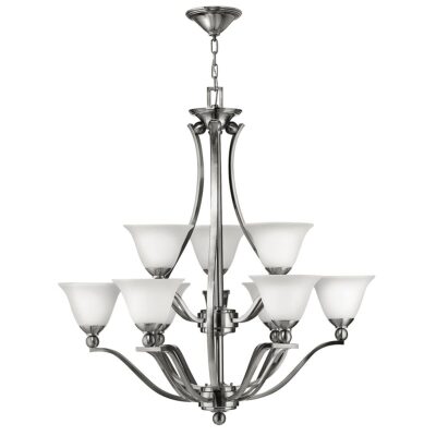 Corriston Hamptons 9 Light Chandelier Brushed Nickel