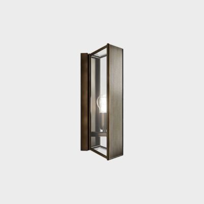 Corven Contemporary Brass And Glass Wall Light