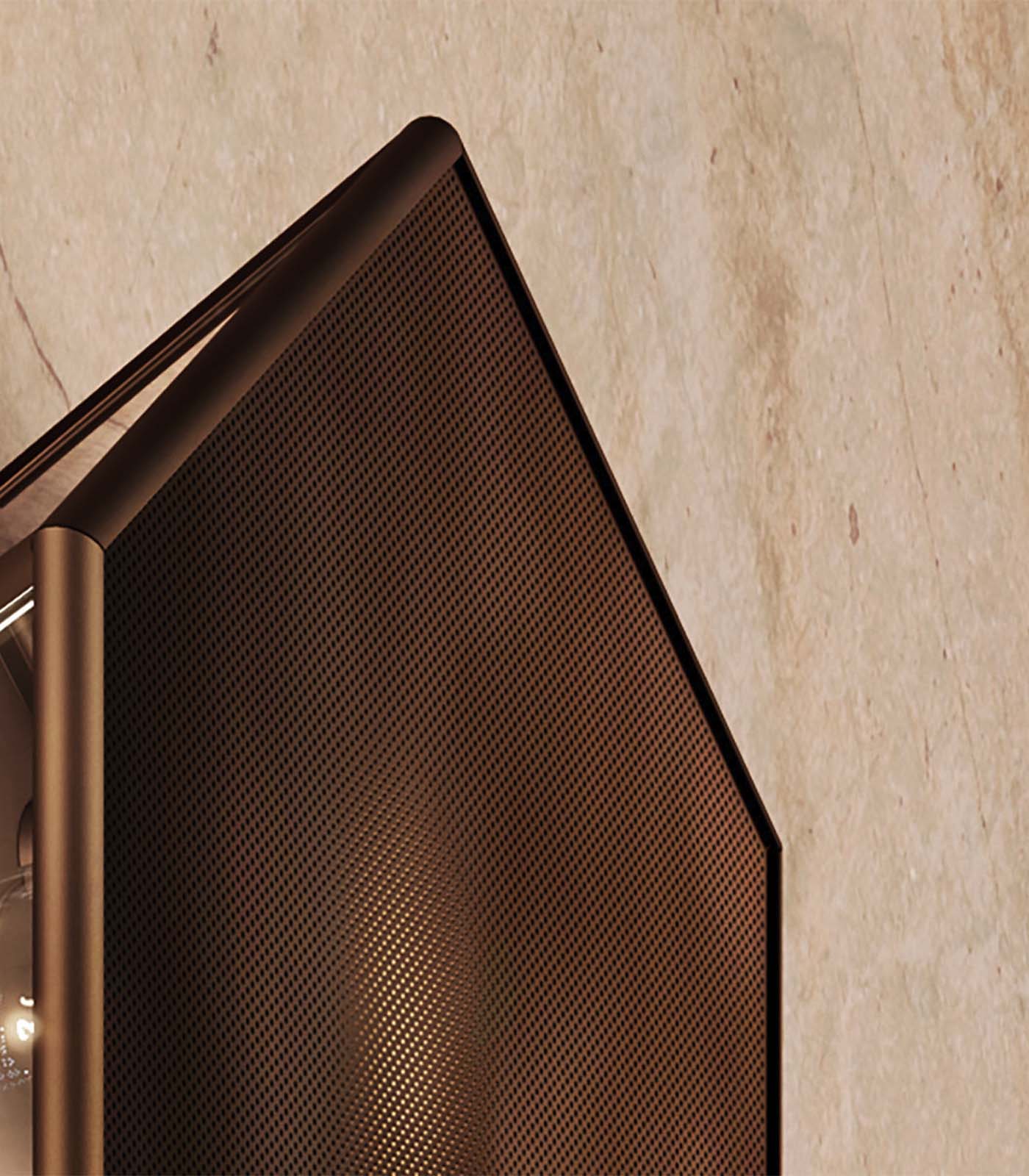 Corven Contemporary Brass And Glass Wall Light Corven Contemporary Brass And Glass Wall Light