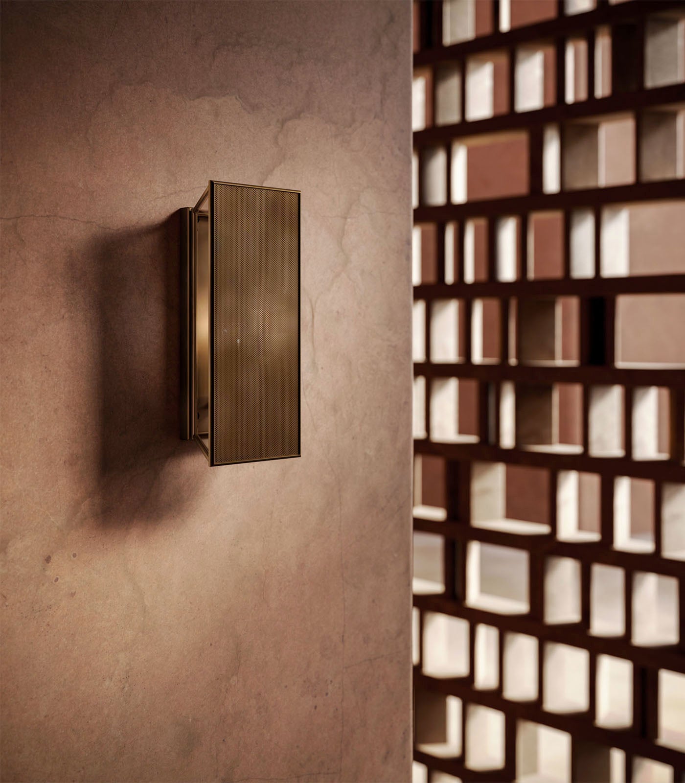 Corven Contemporary Brass And Glass Wall Light Corven Contemporary Brass And Glass Wall Light