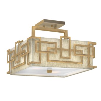 Corvenna Contemporary Ceiling Semi-Flush Brushed Bronze