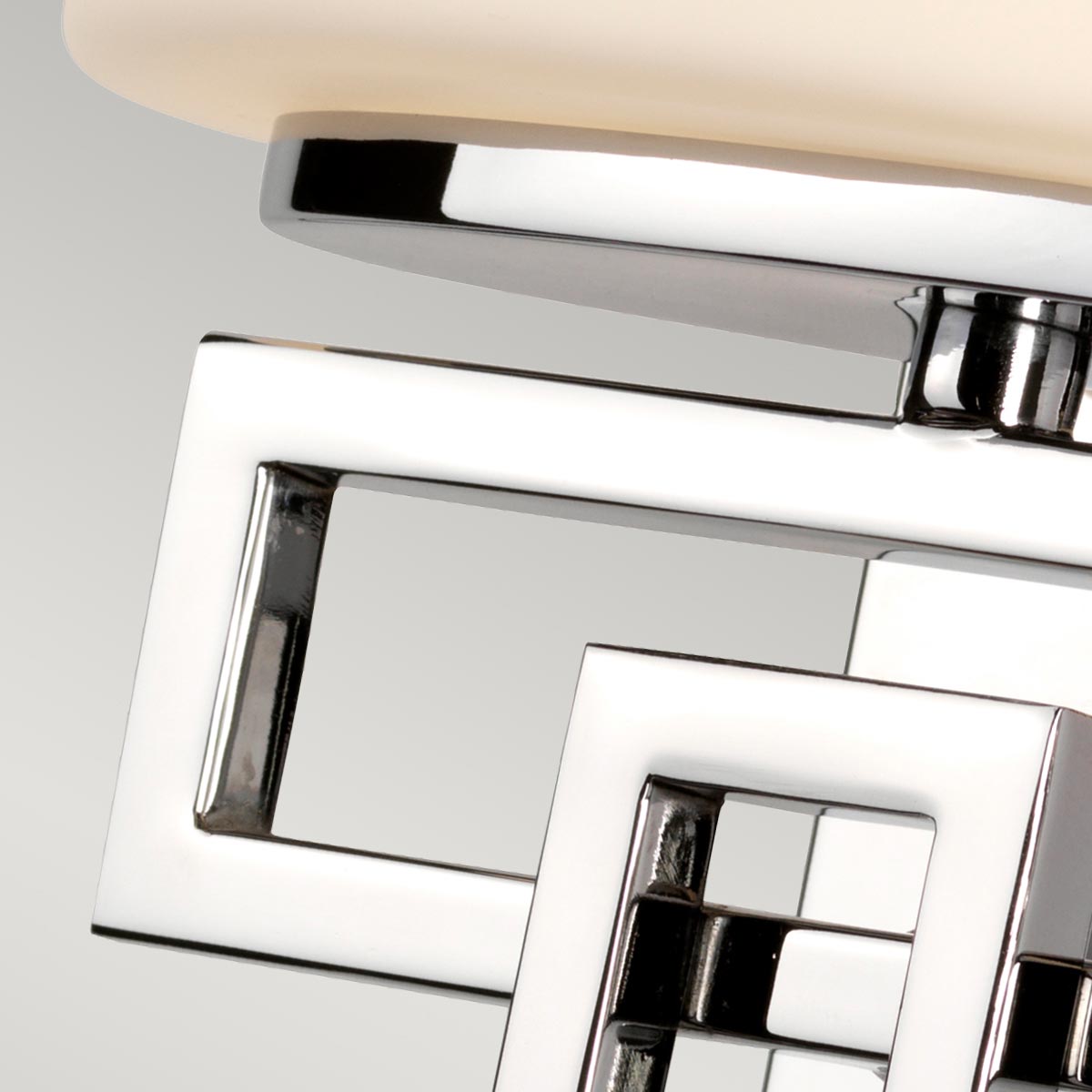 Corvenna Geometric Wall Light Polished Chrome Corvenna Geometric Wall Light Polished Chrome — detail view