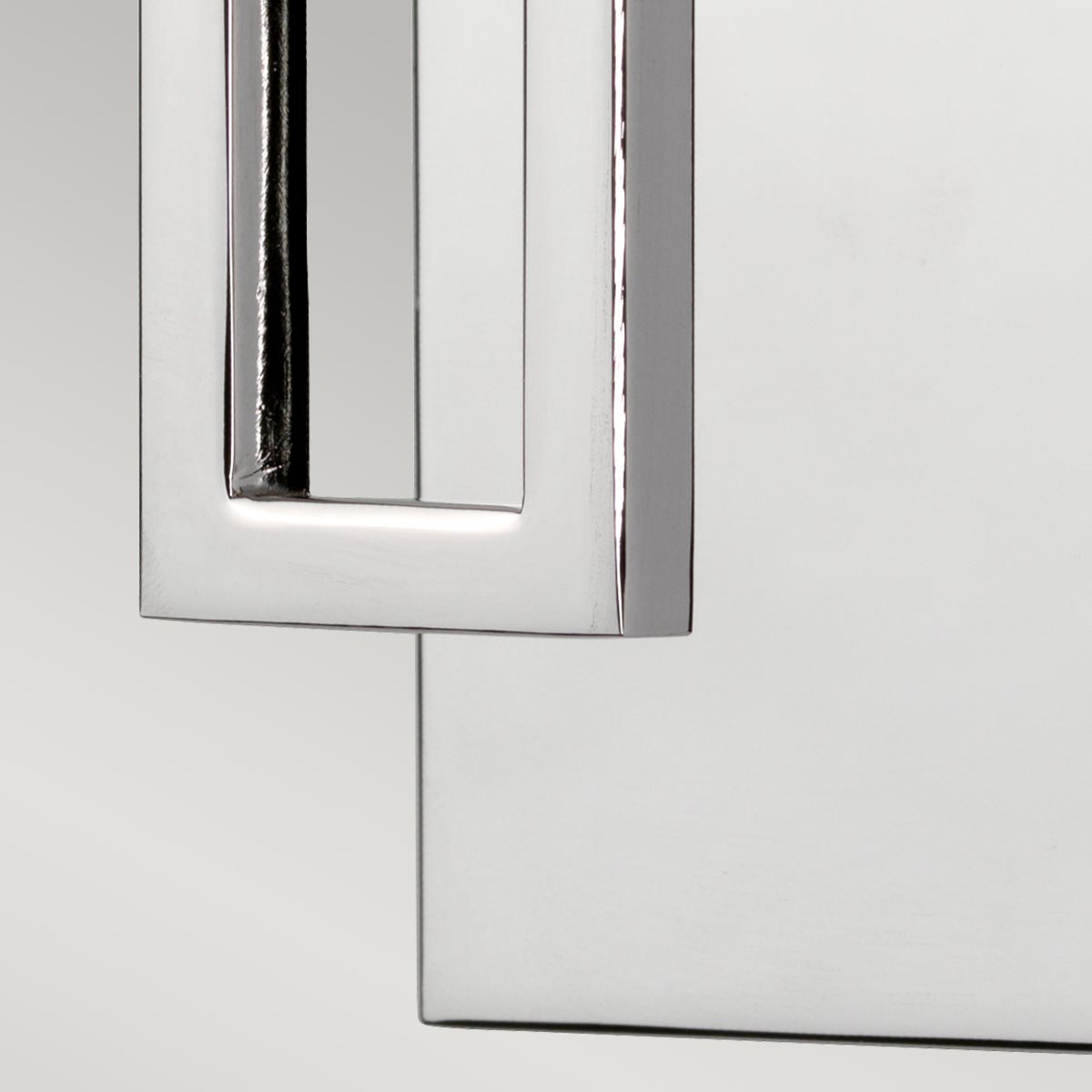 Corvenna Geometric Wall Light Polished Chrome Corvenna Geometric Wall Light Polished Chrome — detail view