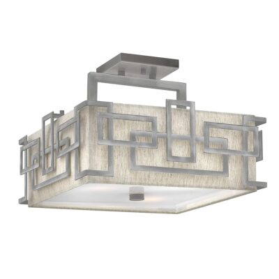 Corvenna Hamptons Square Ceiling Semi-Flush Antique Nickel