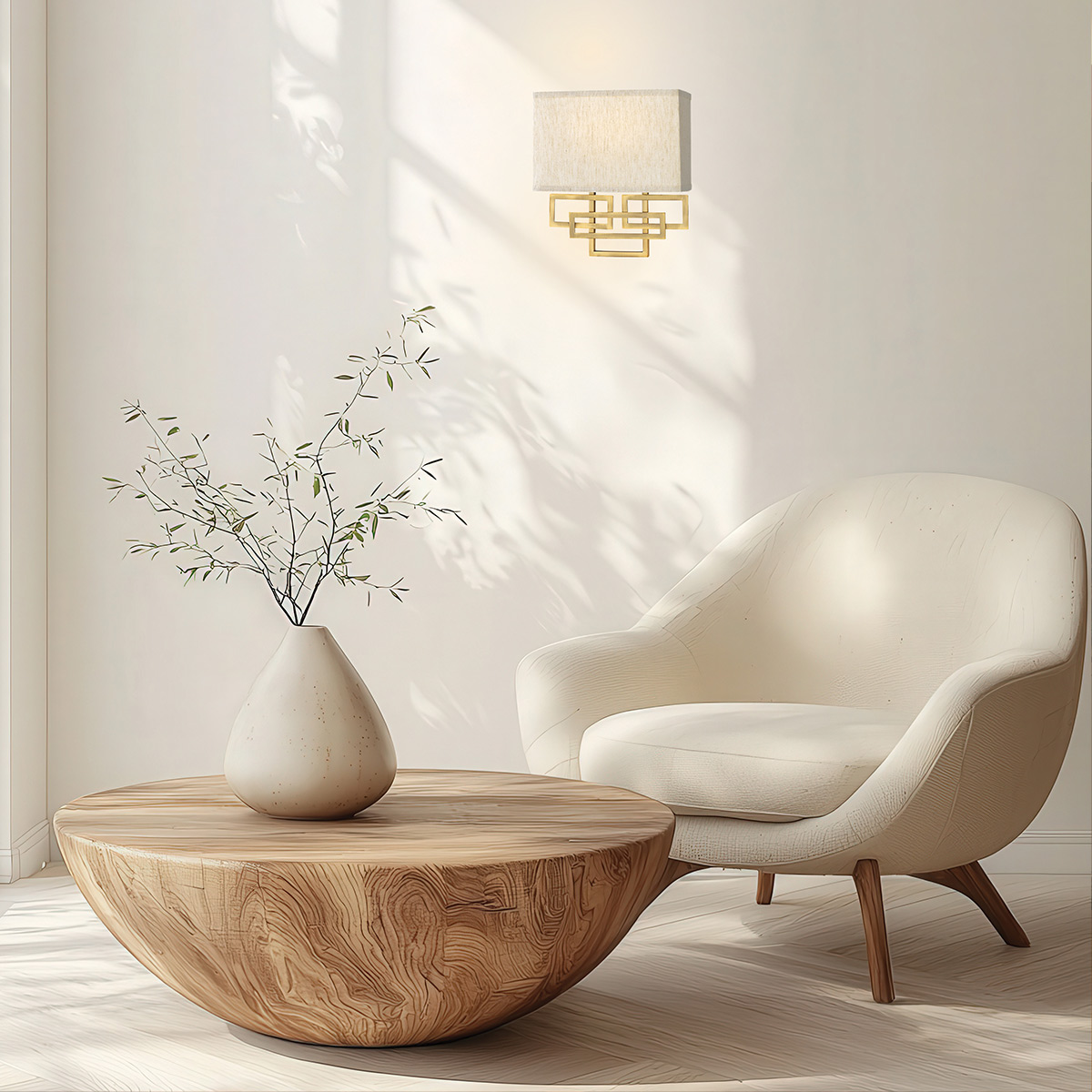 Corvenna Hamptons Wall Light Brushed Bronze Corvenna Hamptons Wall Light Brushed Bronze — in situ view