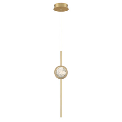 Corvina Contemporary Single Drop Pendant Gold