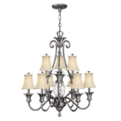 Cotesworth Grove French Provincial 10 Light Chandelier Polished Antique Nickel