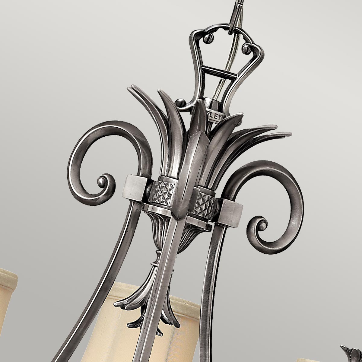 Cotesworth Grove French Provincial Chandelier Antique Nickel Cotesworth Grove French Provincial Chandelier Antique Nickel — detail view