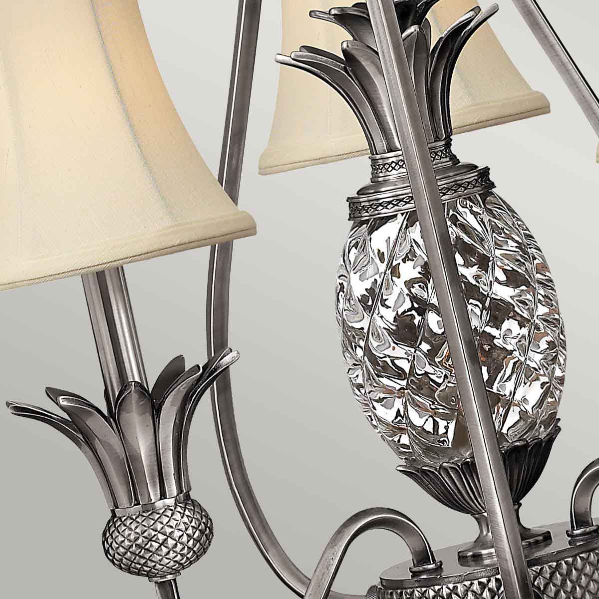Cotesworth Grove French Provincial Chandelier Antique Nickel Cotesworth Grove French Provincial Chandelier Antique Nickel — detail view