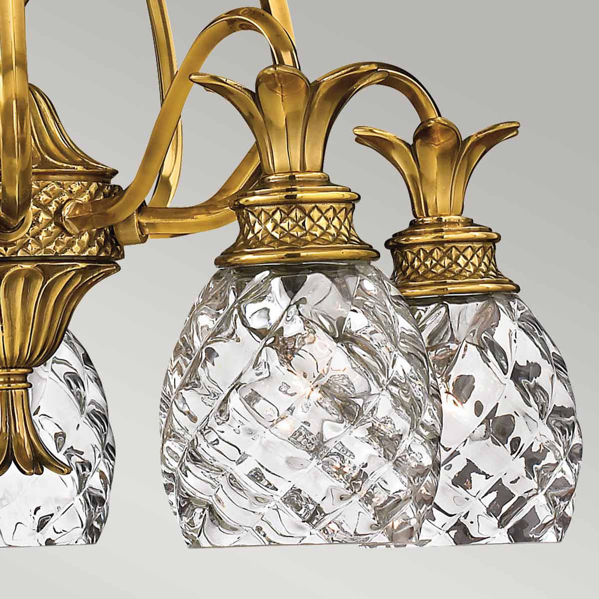 Cotesworth Grove French Provincial Pineapple Chandelier Burnished Brass Cotesworth Grove French Provincial Pineapple Chandelier Burnished Brass — detail view