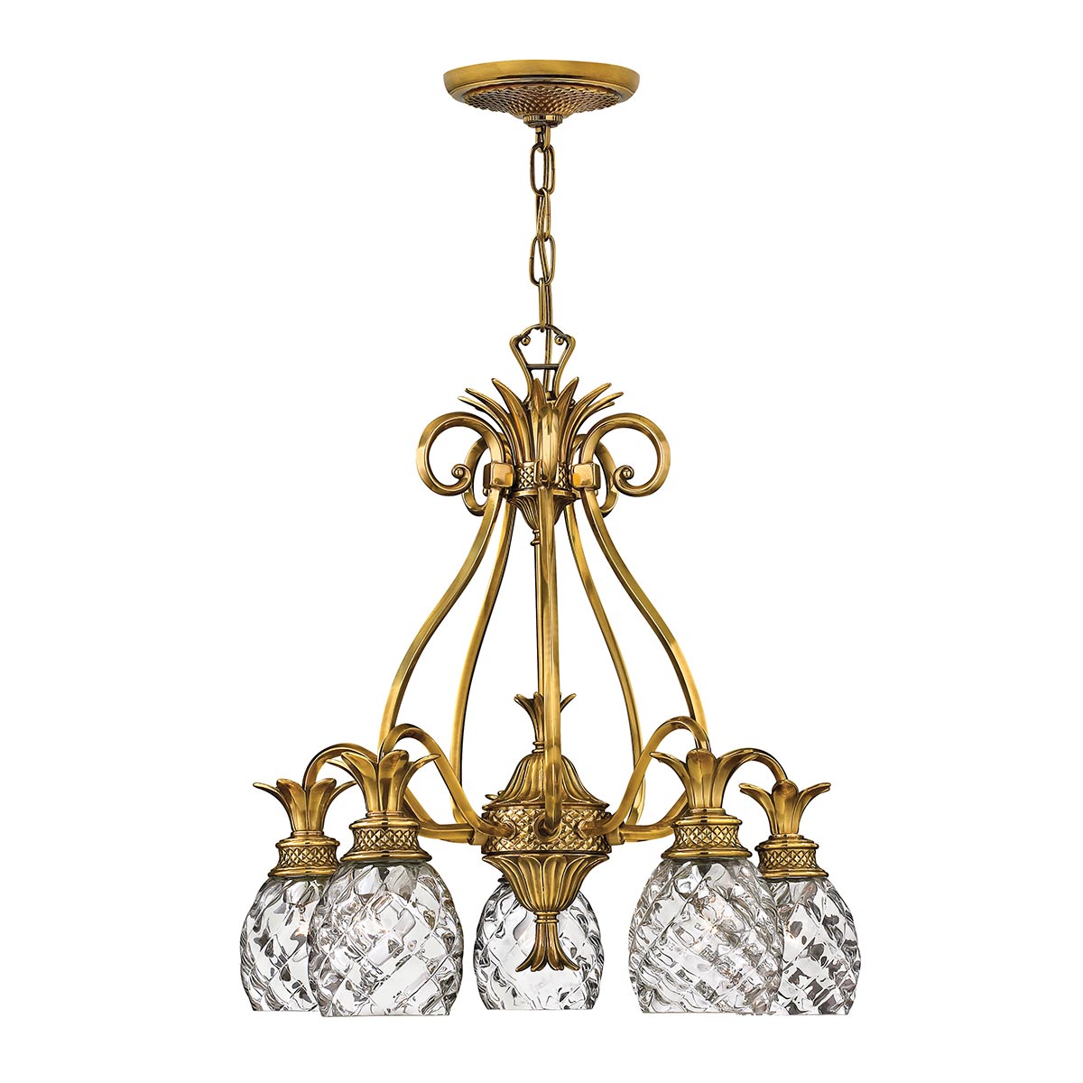 Cotesworth Grove French Provincial Pineapple Chandelier Burnished Brass