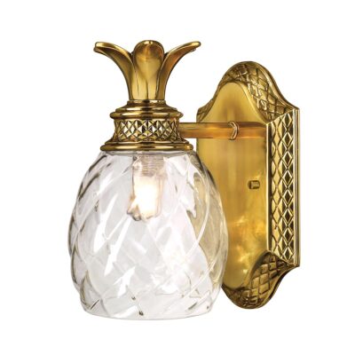Cotesworth Grove Hamptons Pineapple Wall Light Burnished Brass