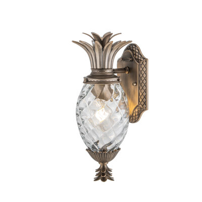 Cotesworth Grove Traditional Pineapple Outdoor Wall Light Burnished Bronze