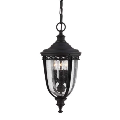 Cotswold Bridle Traditional Chain Lantern Black