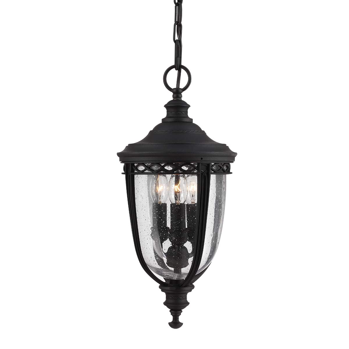 Cotswold Bridle Traditional Chain Lantern Black