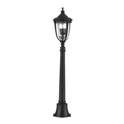 Cotswold Bridle Traditional Outdoor Pillar Lantern Black