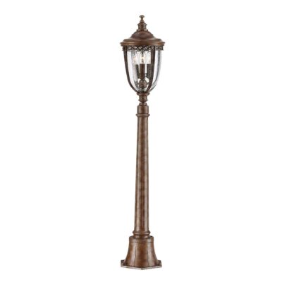 Cotswold Bridle Traditional Outdoor Pillar Lantern British Bronze