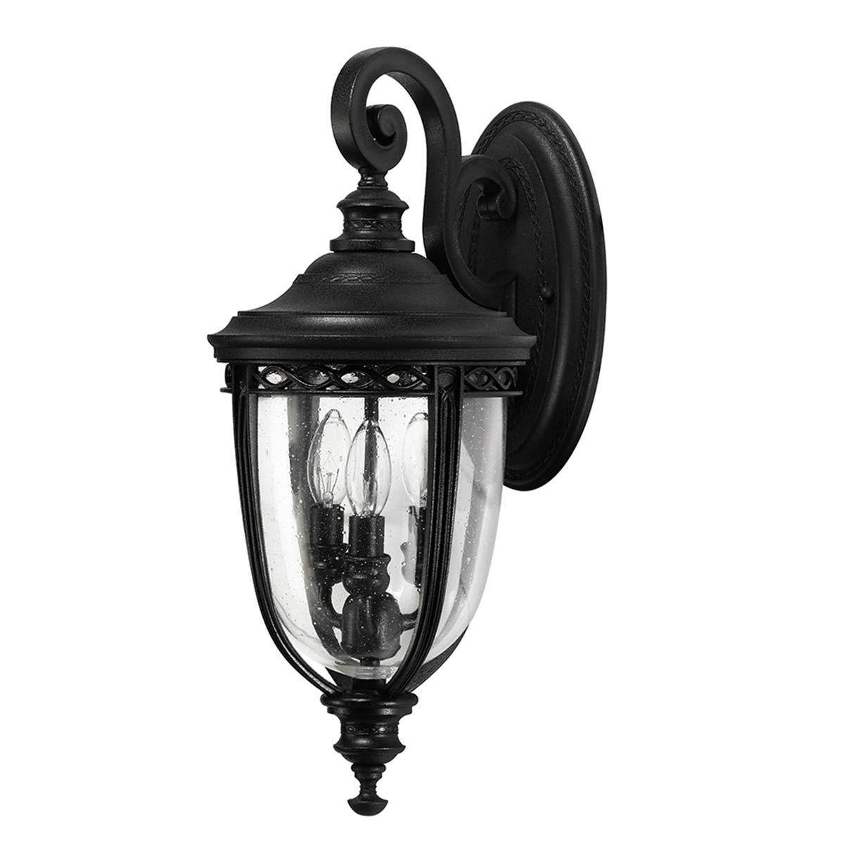 Cotswold Bridle Traditional Outdoor Wall Lantern Black