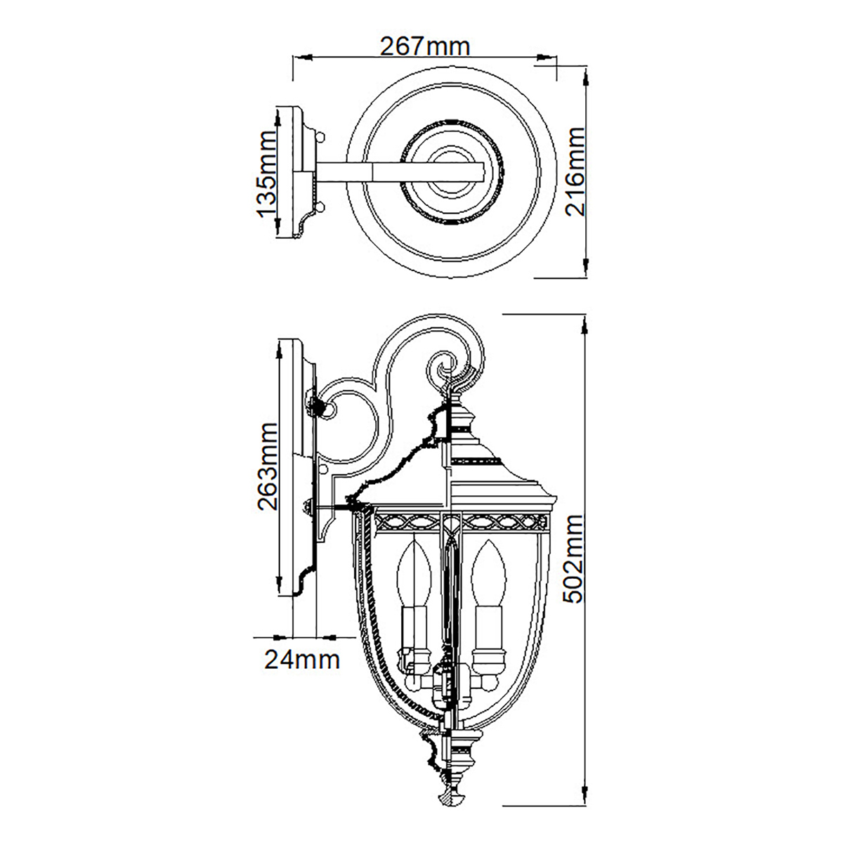 Cotswold Bridle Traditional Outdoor Wall Lantern Black Cotswold Bridle Traditional Outdoor Wall Lantern Black