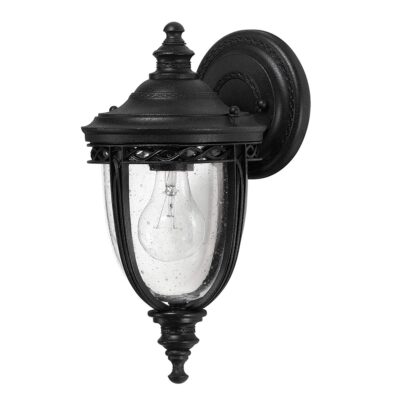 Cotswold Bridle Traditional Outdoor Wall Lantern Black