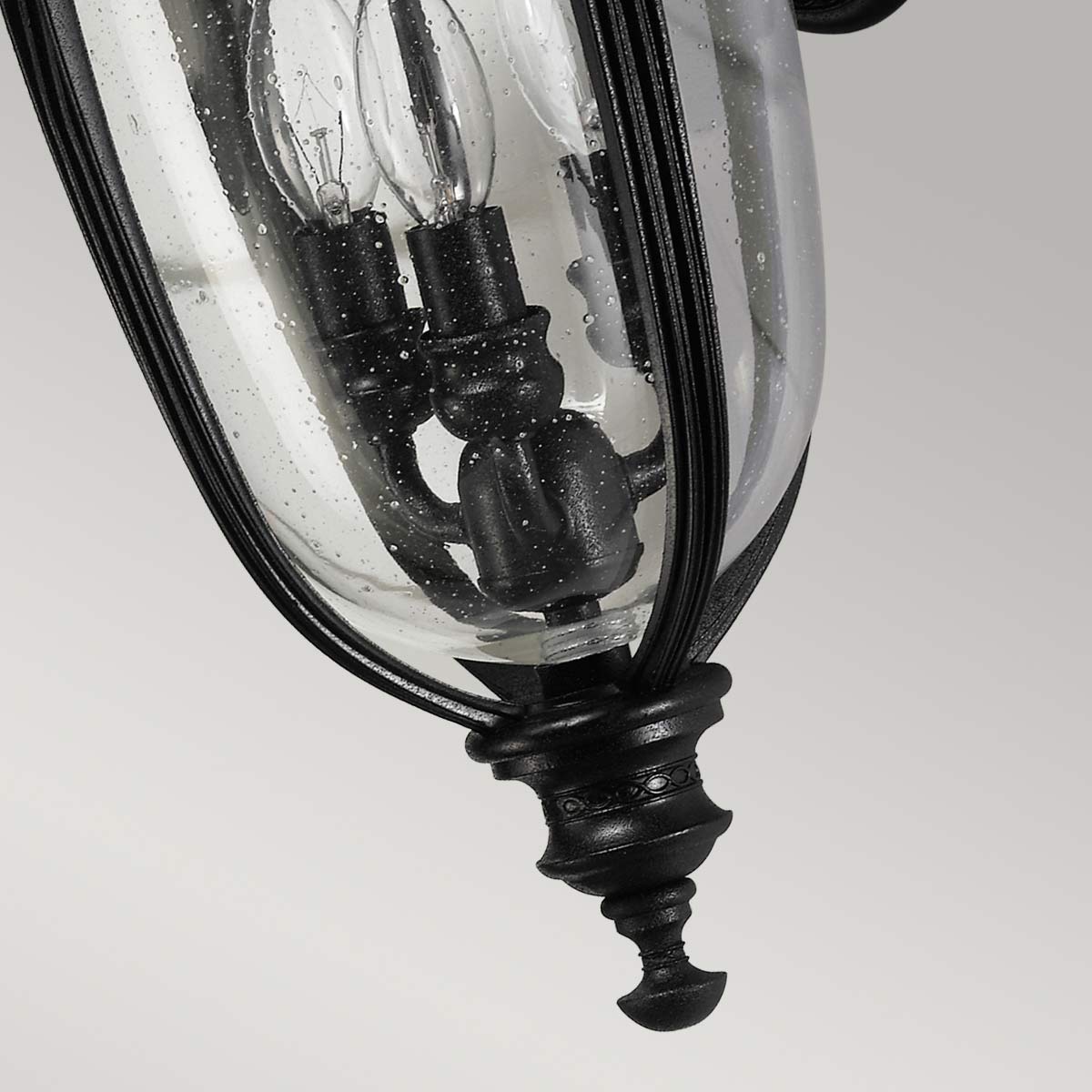 Cotswold Bridle Traditional Outdoor Wall Lantern Black Cotswold Bridle Traditional Outdoor Wall Lantern Black — detail view