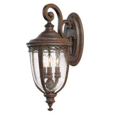 Cotswold Bridle Traditional Outdoor Wall Lantern in British Bronze