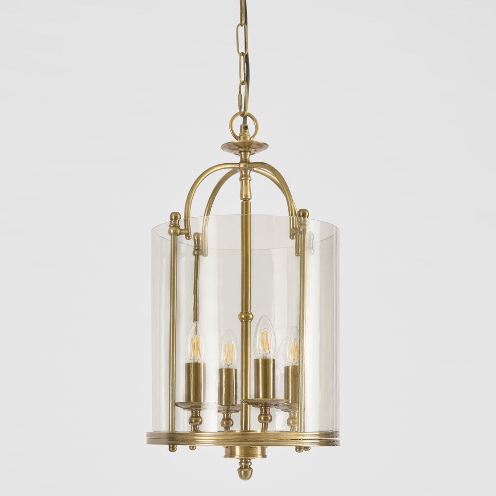 Cotswold Hamptons Four Light Lantern Pendant Antique Brass Cotswold Hamptons Four Light Lantern Pendant Antique Brass