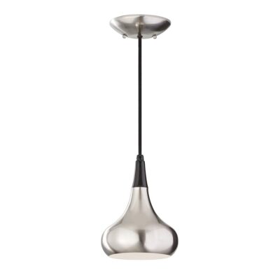 Cottsbury Contemporary Teardrop Mini Pendant Brushed Steel