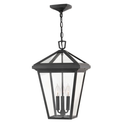 Coventry Row Hamptons 3 Light Large Chain Lantern Museum Black