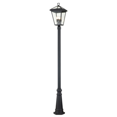 Coventry Row Hamptons Four Light Lamp Post Museum Black