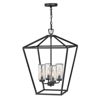 Coventry Row Hamptons Outdoor Chandelier Museum Black