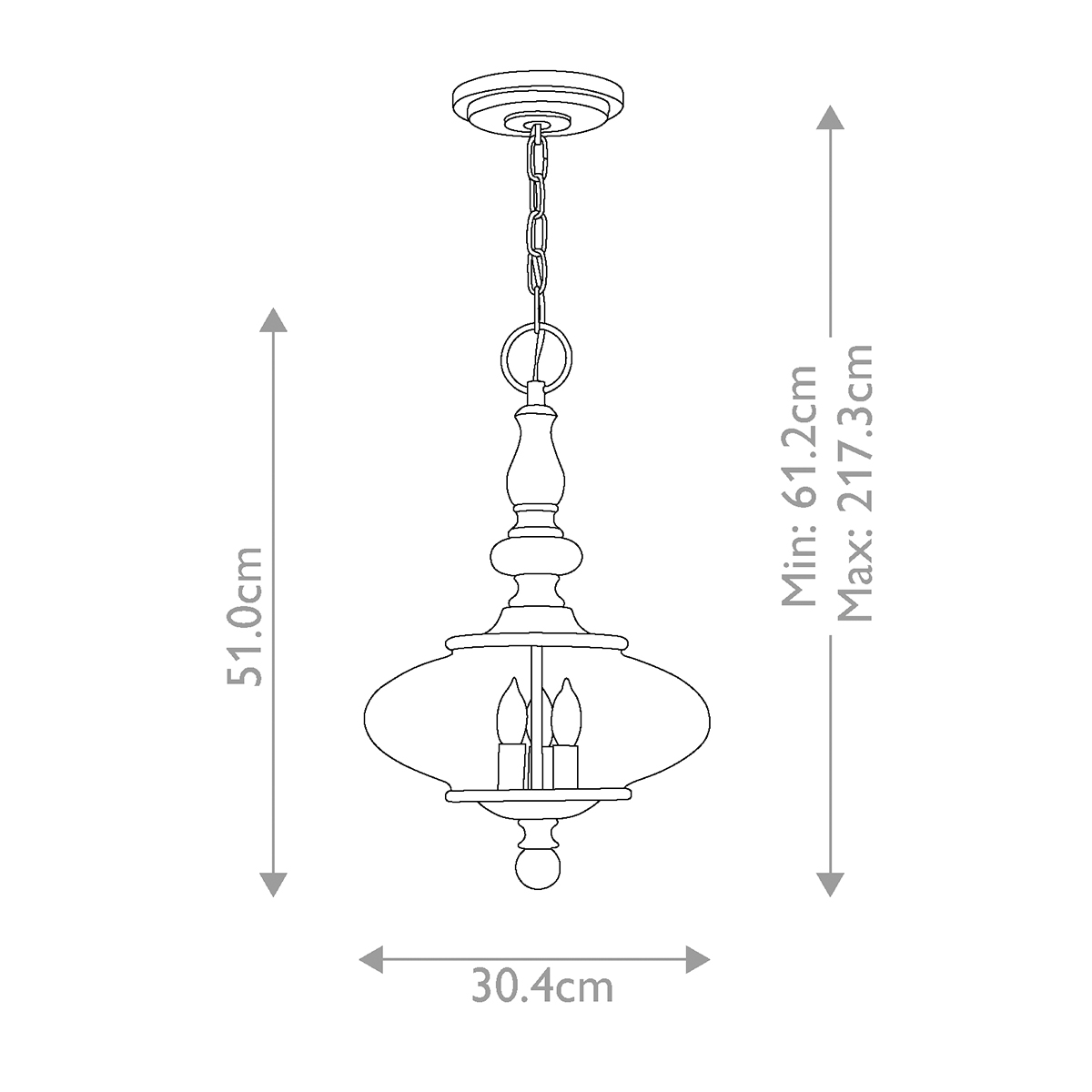 Danemoor Heritage Brass Oval Glass Pendant Danemoor Heritage Brass Oval Glass Pendant