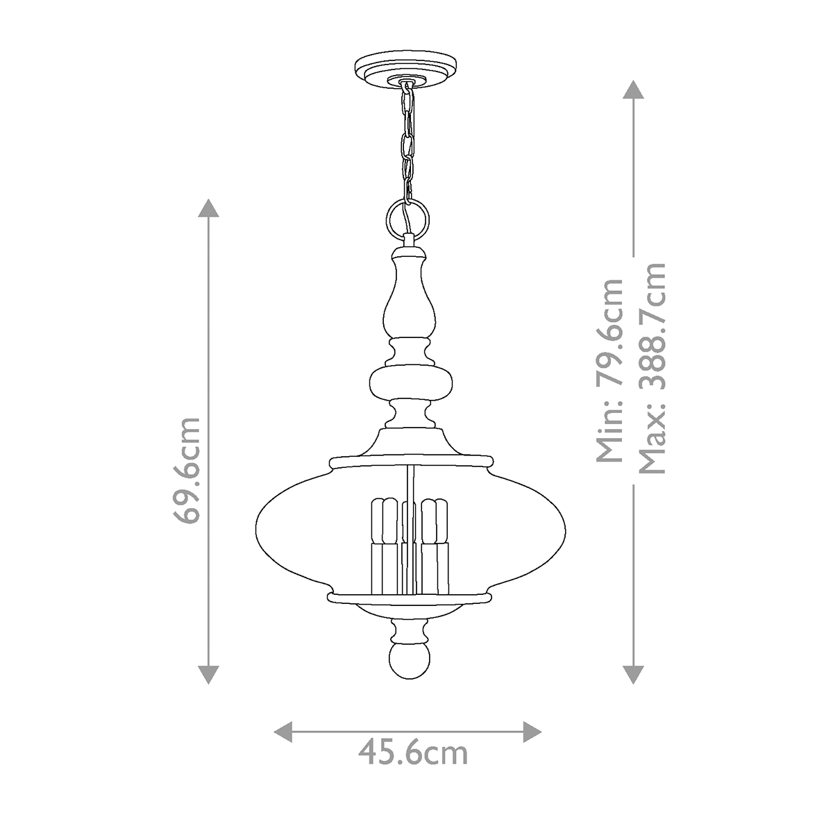 Danemoor Heritage Brass Oval Glass Pendant Danemoor Heritage Brass Oval Glass Pendant