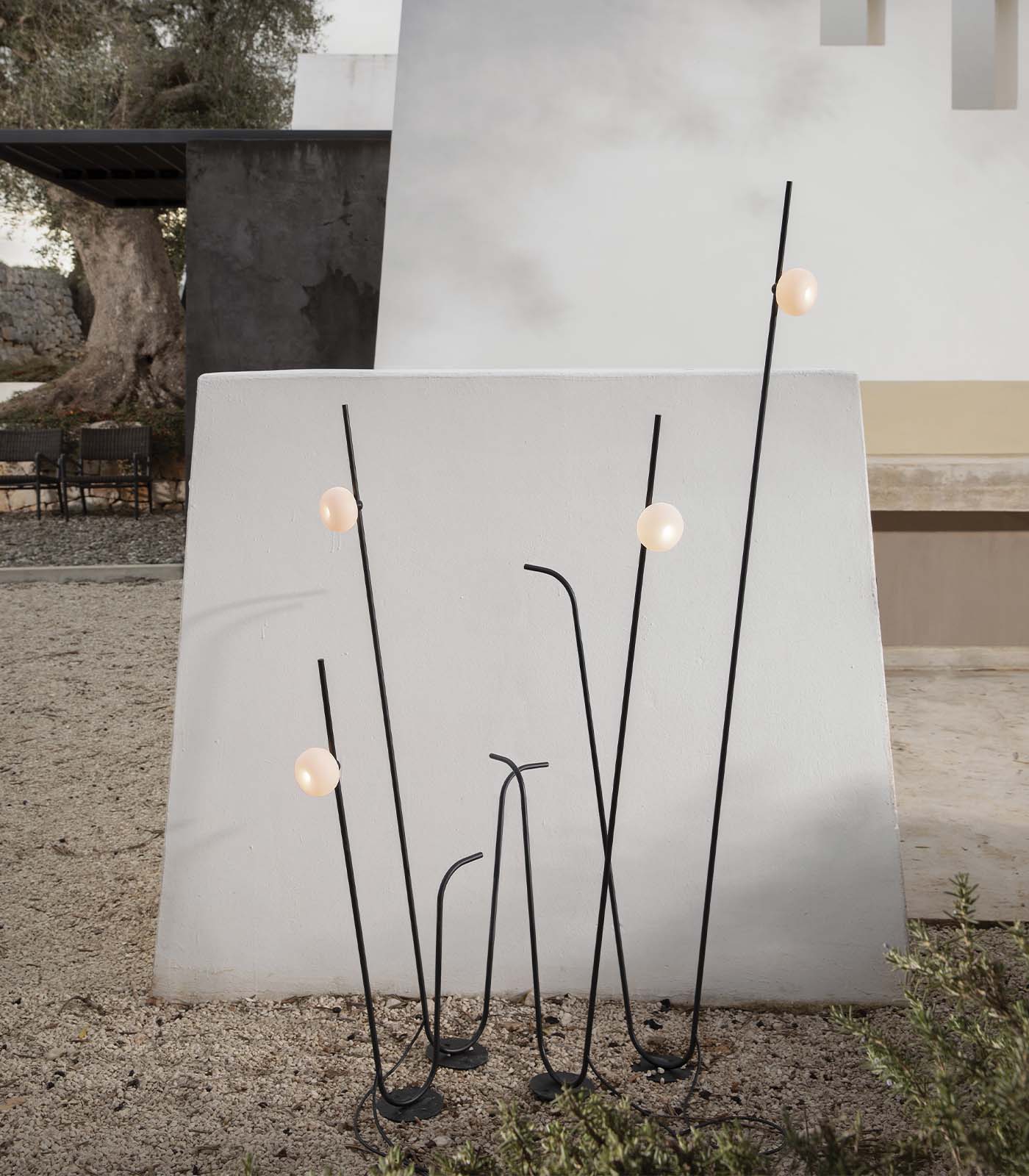 Dapple Sculptural Outdoor Floor Lamp