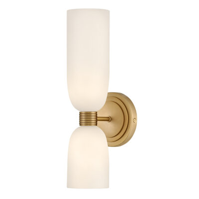 Delacourt Bell Hamptons Double Wall Light Lacquered Brass