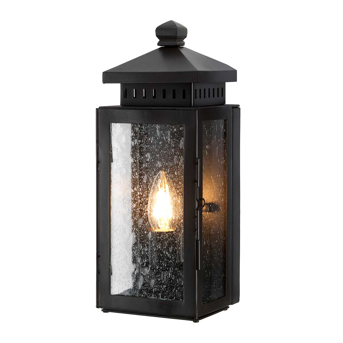 Denby Cross Traditional Outdoor Wall Lantern Old Bronze