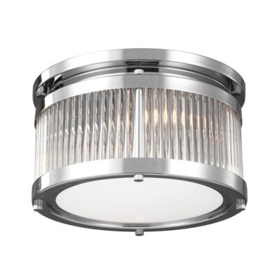 Denholme Chrome Ceiling Flush Light